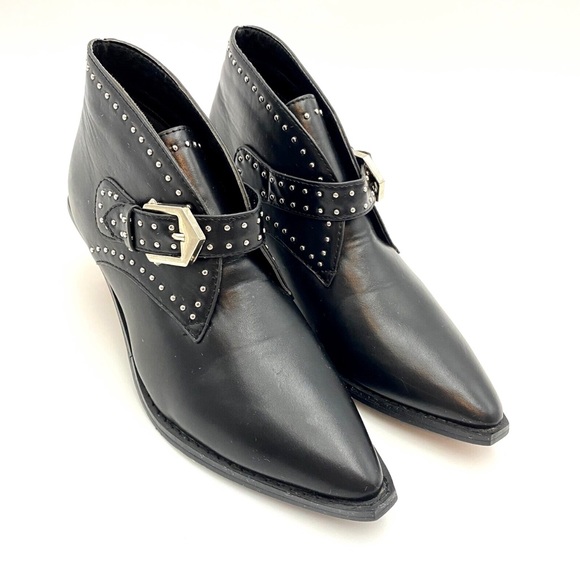 SEVEN7 Dallas Studded Western Buckles Ankle NWT Sz 8 - Picture 2 of 10